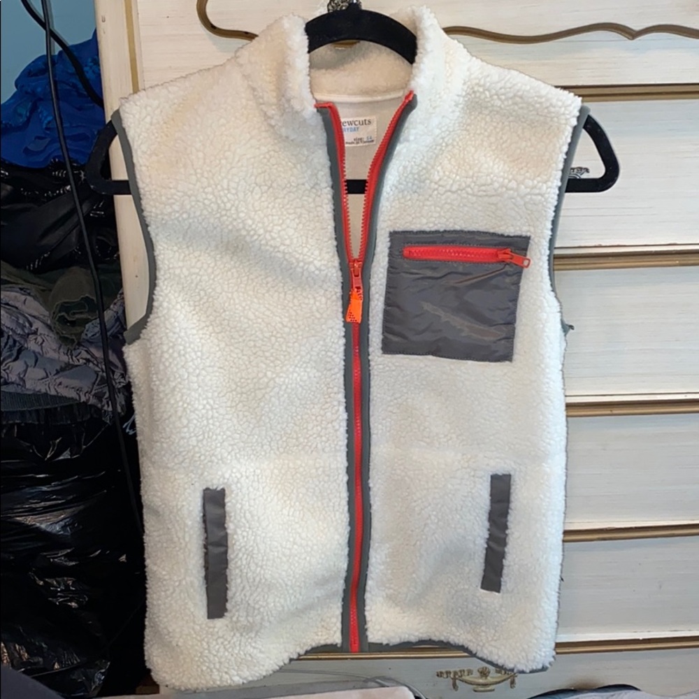 J. Crew Crewcuts faux shearling outdoorsy vest